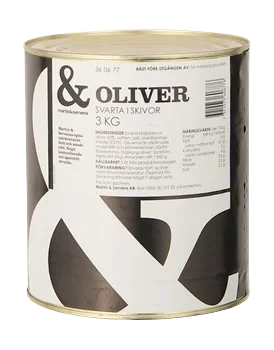 Oliver svarta i skivor