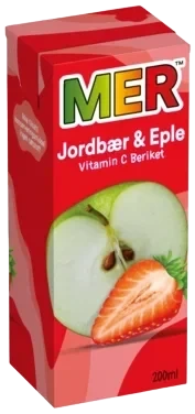 Mer Jordbær&Eple 0,2l
