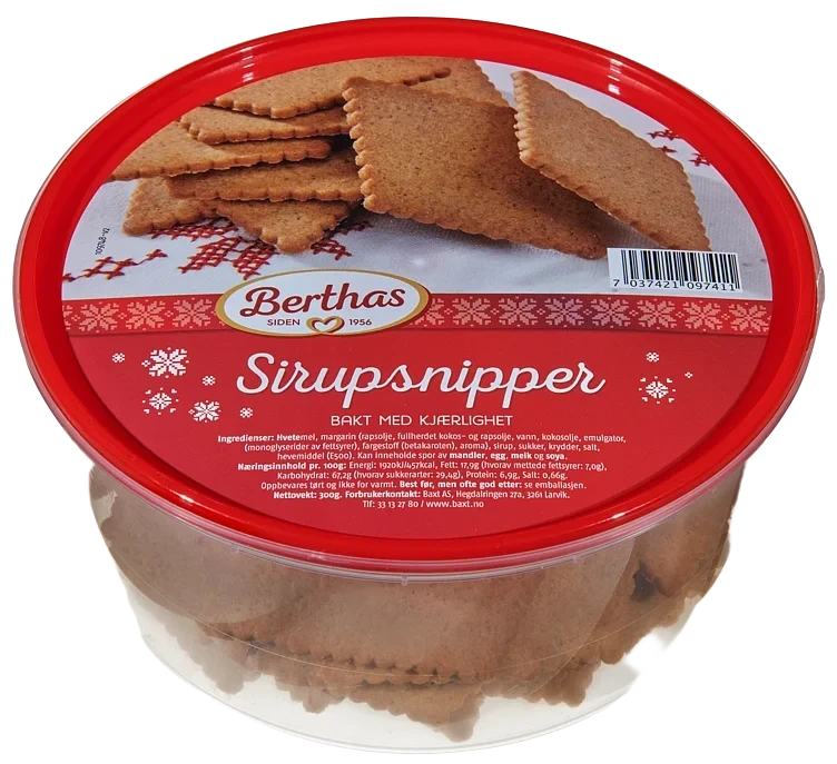 Sirupsnipper 300g Berthas