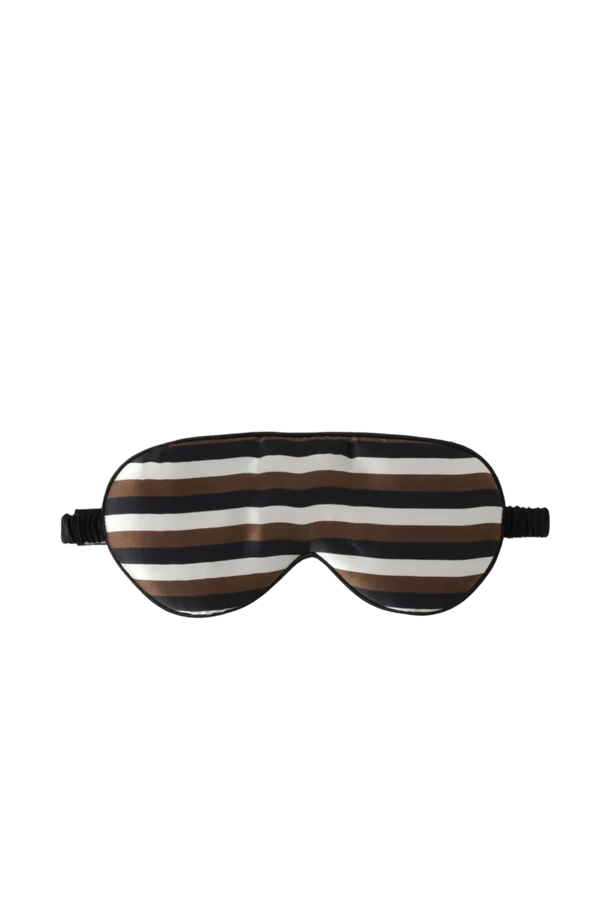 Fan Palm 100% Mulberry Silk Eye Masks Mokka Strip