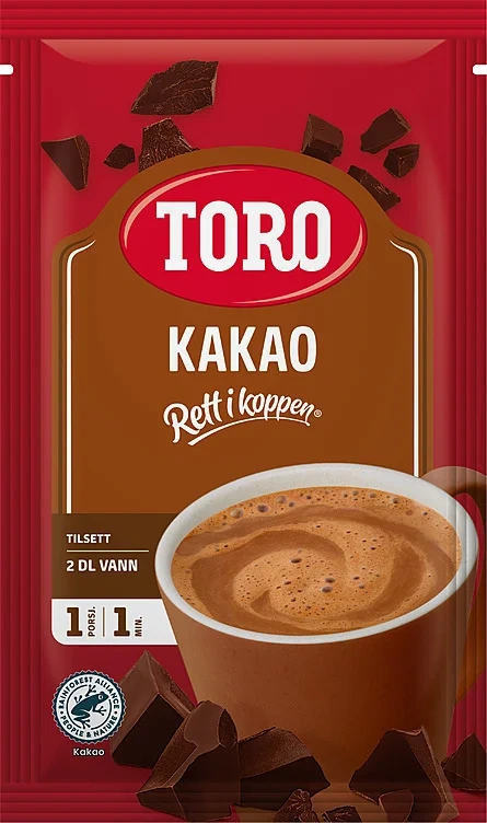 Rett i koppen sjokoladedrikk pose 32g