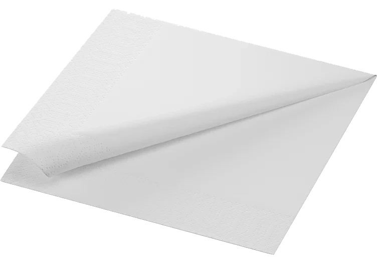 Servl 40cm 3l hvit   125stk