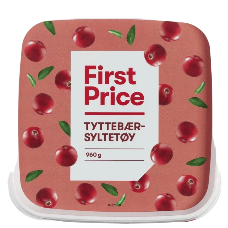 Tyttebærsyltetøy 960g First Price