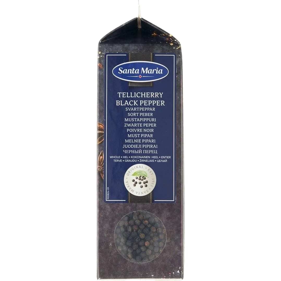 Sort Pepper Tellicherry Hel 450g Santa Maria
