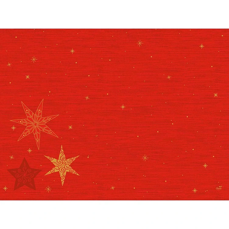 Bordbrikke dunicel star stories red    100stk