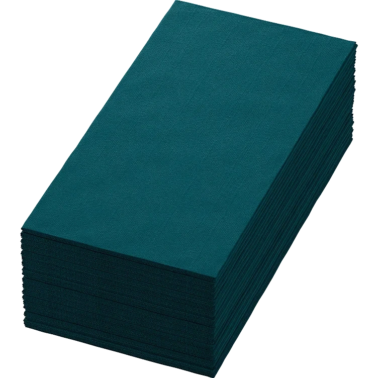 Serviett biodunisoft 40cm 1/8br oceans teal  60stk