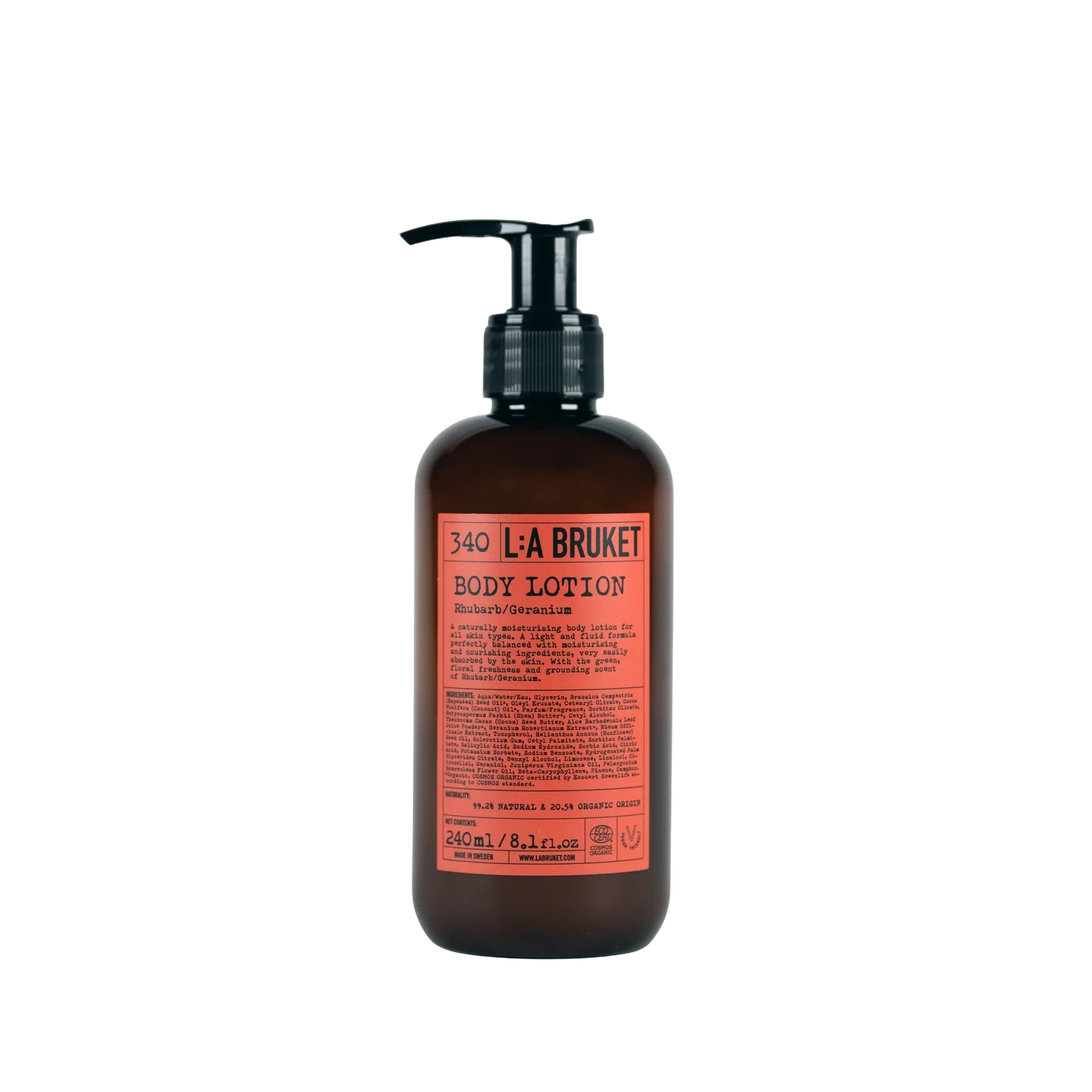 L:A BRUKET Body Lotion Rhubarb/Geranium 240 ml