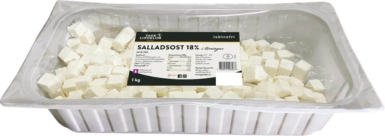Salladsost tärnad laktosfri