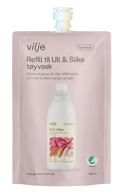 Vilje Tøyvask Ull&silke Refill 900ml