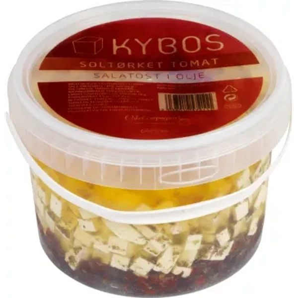 Kybos Soltørket Tomat Salatost I Olje 2,5 Kg