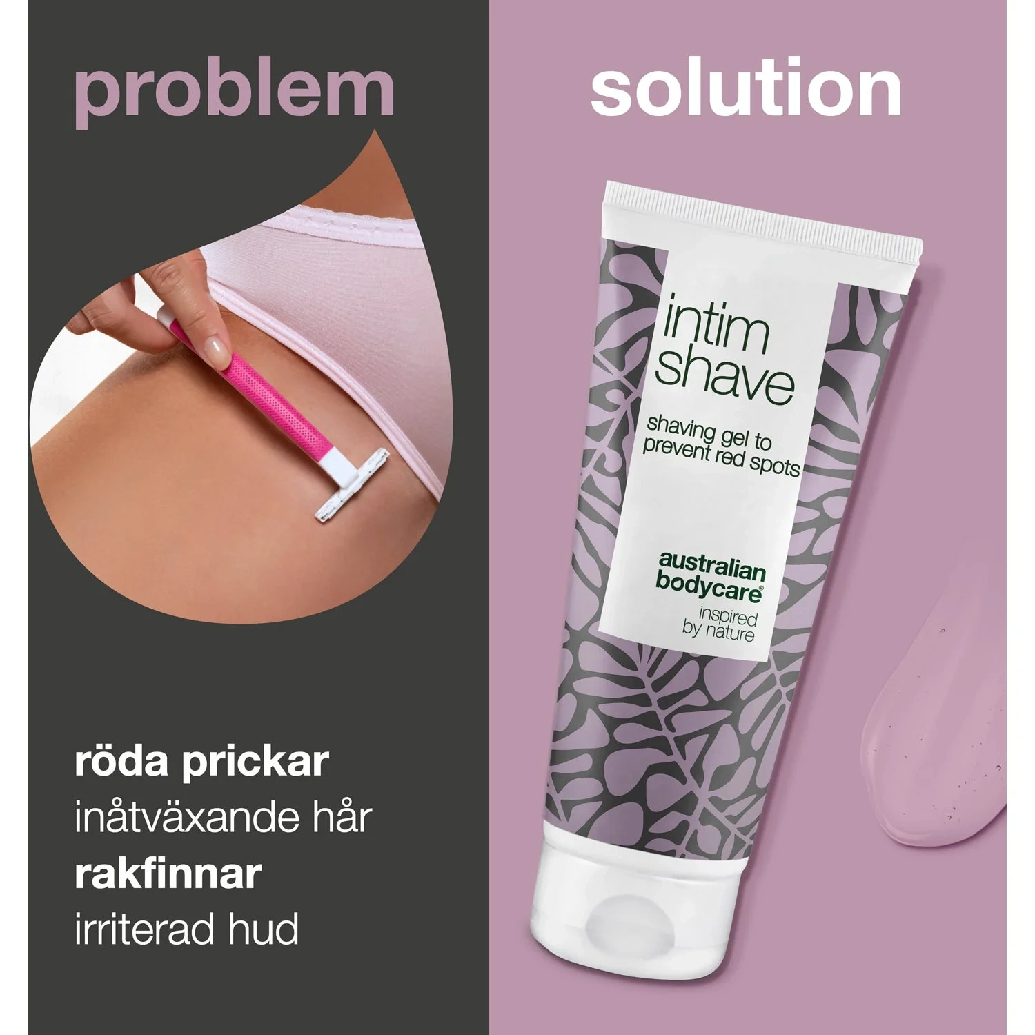 Australian Bodycare Intimate Shaving Gel - Transparent Gel For Smooth, Bump-Free Intimate Shaving