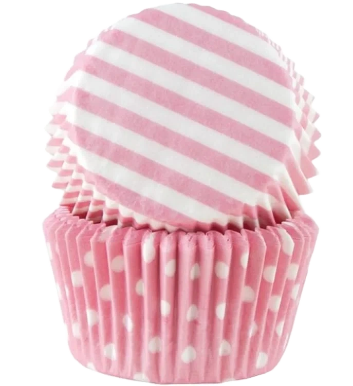 Muffinsformer Rosa Pastell 50stk Cacas