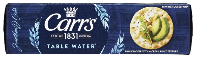 Table Water Crackers 125g Carr's