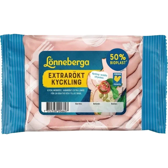 Kyckling extrarökt 90g Lönneberga