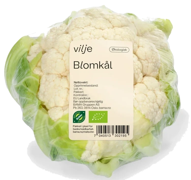 Blomkål Økologisk stykk Vilje