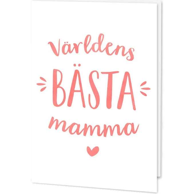 Kort: Världens Bästa Mamma