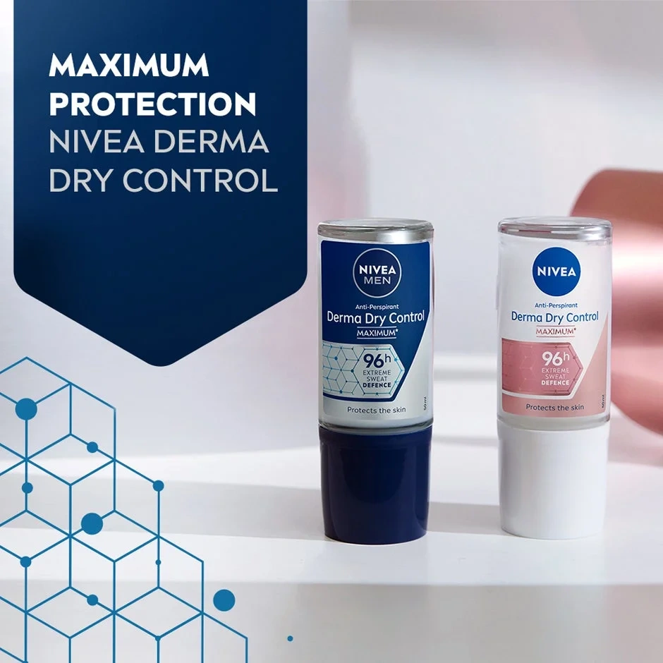 Nivea Men Deoodorant Roll-on Derma Dry, 50ml
