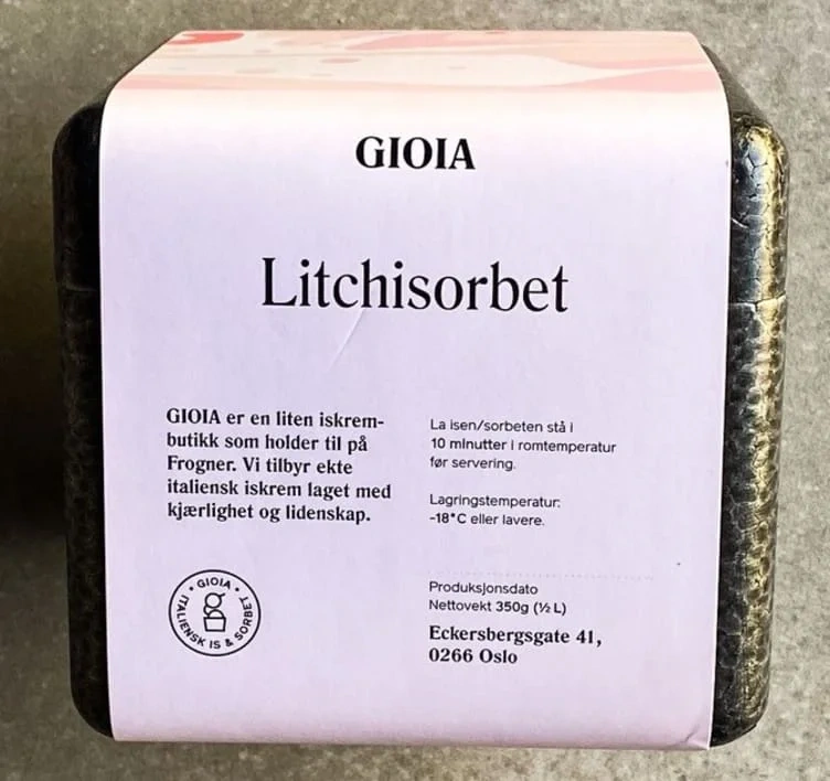 Gioia Litchisorbet