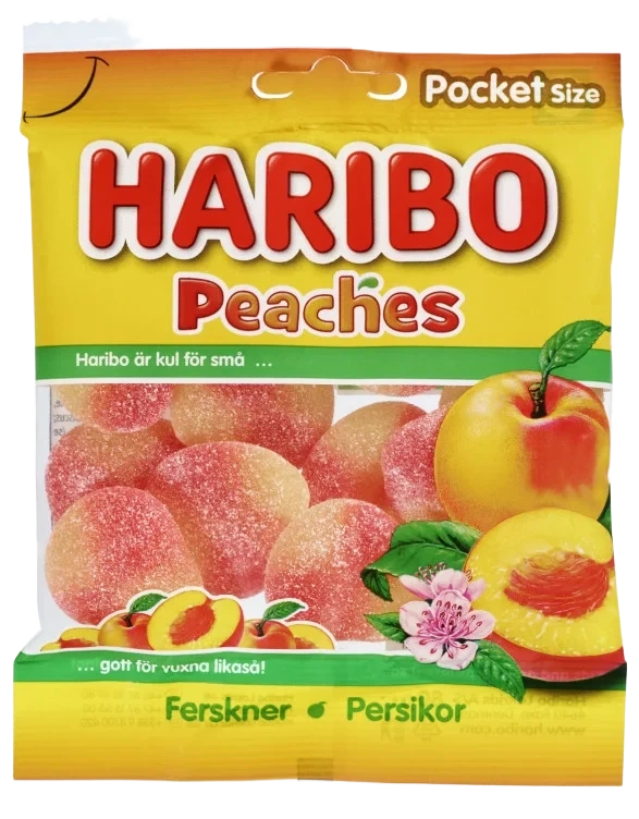 Peaches 80g Haribo
