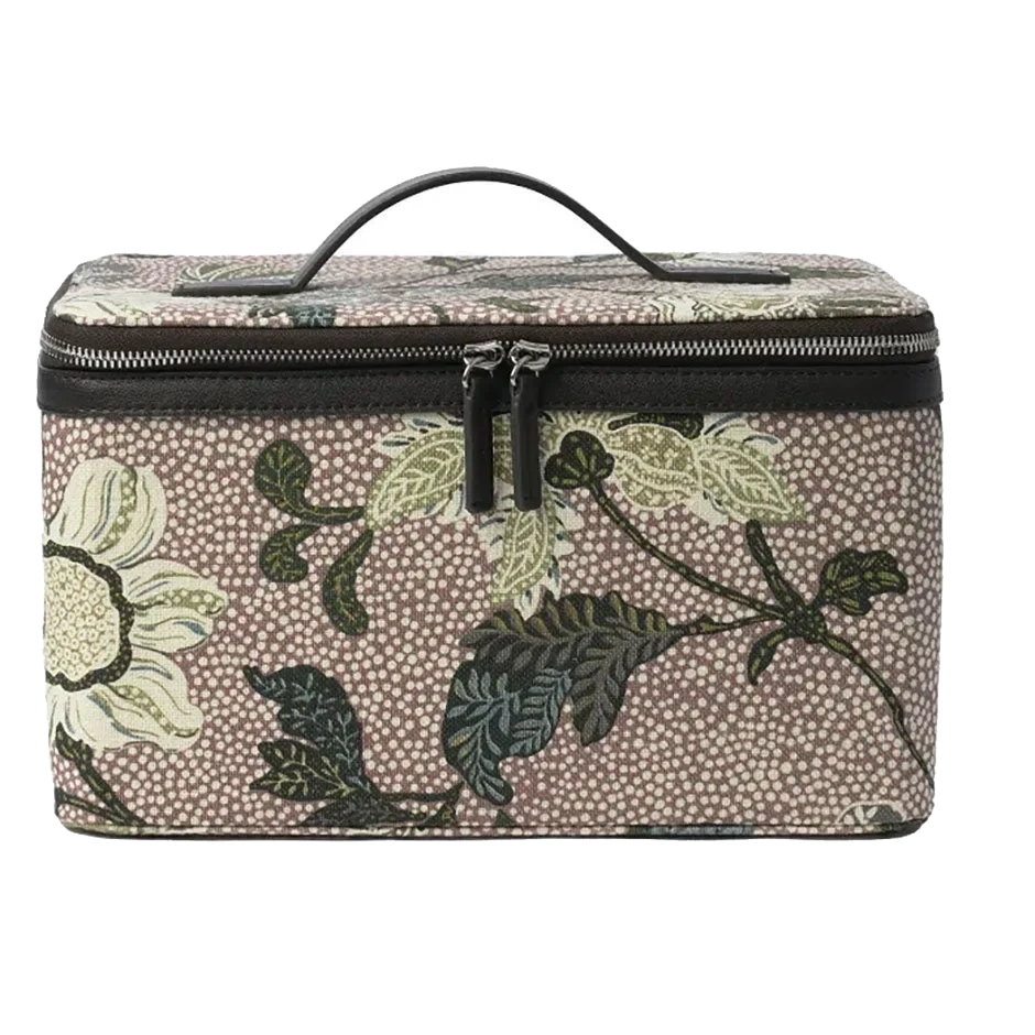 Ceannis Beauty Hard Box Dusty Pink Flower Linen