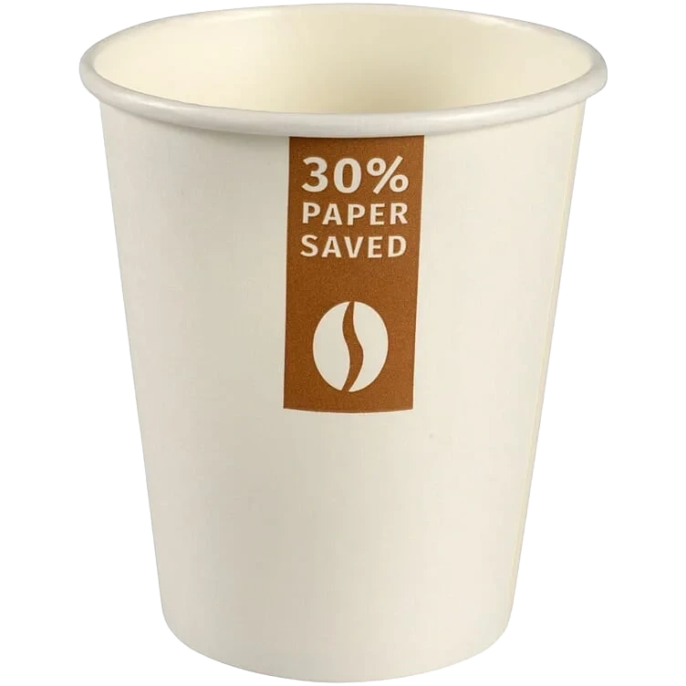 Kaffebeger lessismore hvit 9,1cm q8cm 24cl/8 oz 50stk