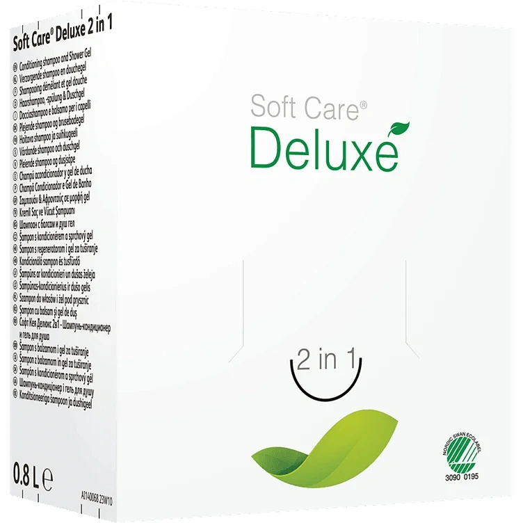 Soft Care Deluxe 2in1 800ml Hår og Kroppsvask