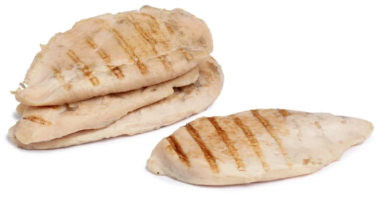 Kyllingfilet skåret flammegrillet & spiseklar 90-110g 2,5kg