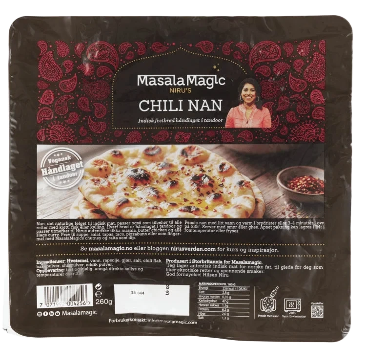Chili Nan Håndlagde 260g Masalamagic