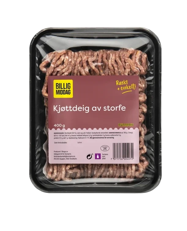 KJØTTDEIG AV STORFE 400 g