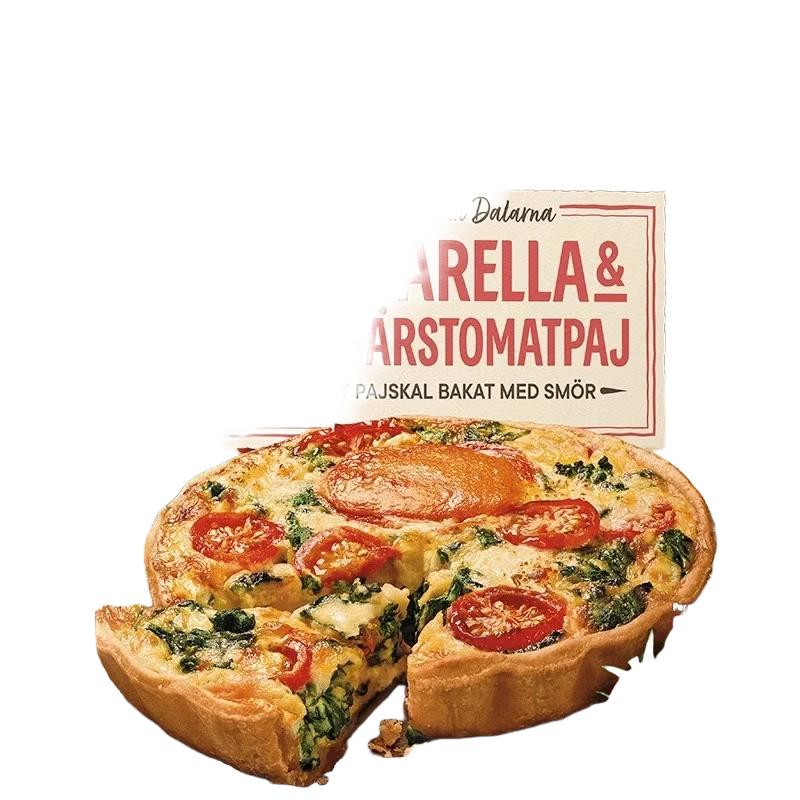 Mozzarella/körsbärstomatpaj