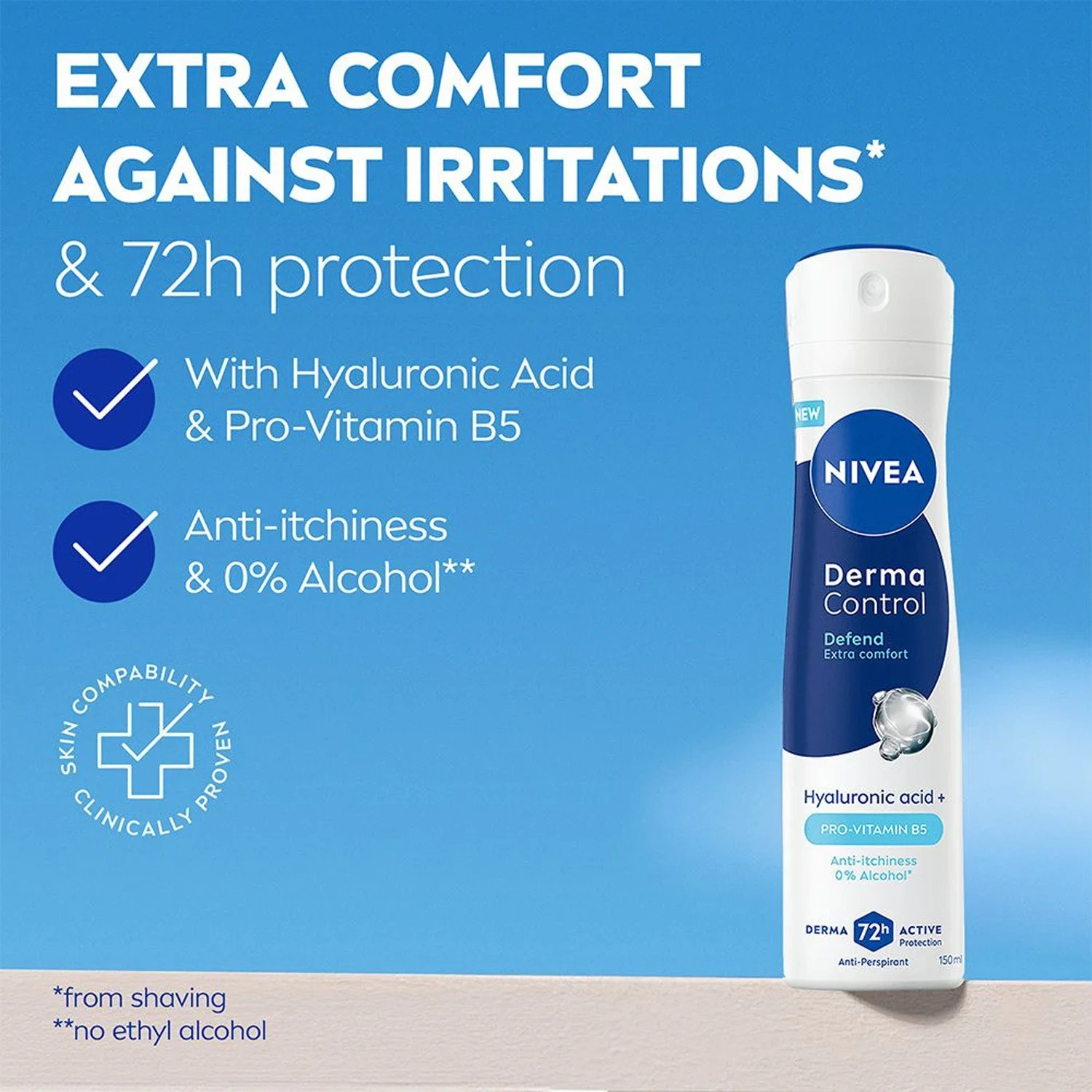 Nivea Deo Derma Control Defend Spray, 150ml