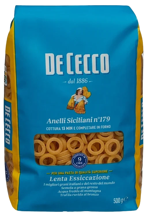 Anelli Siciliani Pastaringer 500g De Cecco