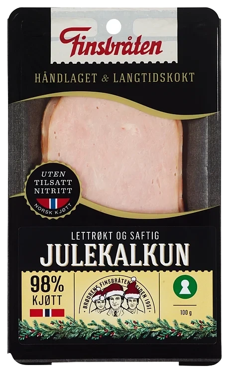 Julekalkun skivet 100g Finsbråten