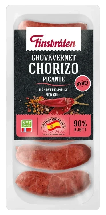 Chorizo Picante Ekte Spansk 300g Finsbråten