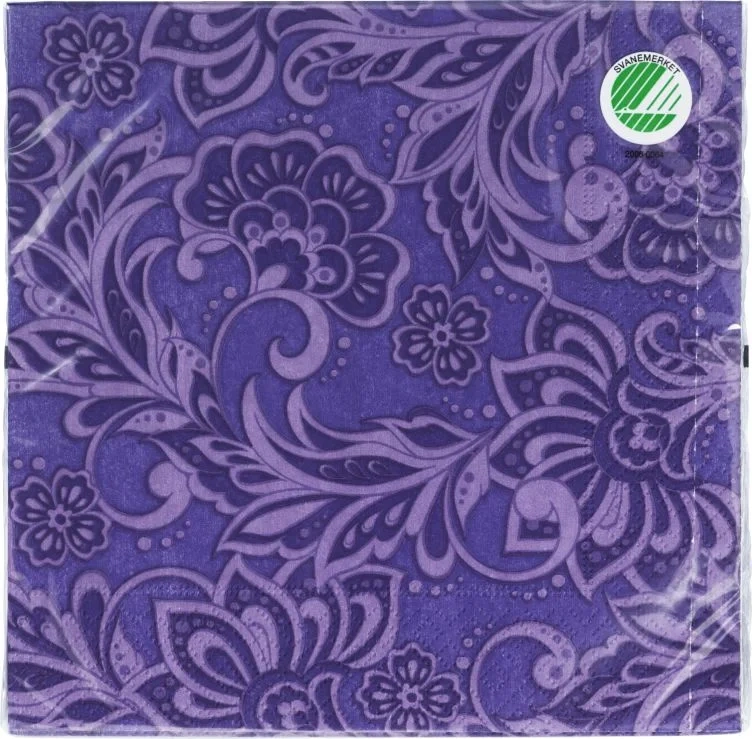 Serviett A/v Lilla Ornament 20stk Unik
