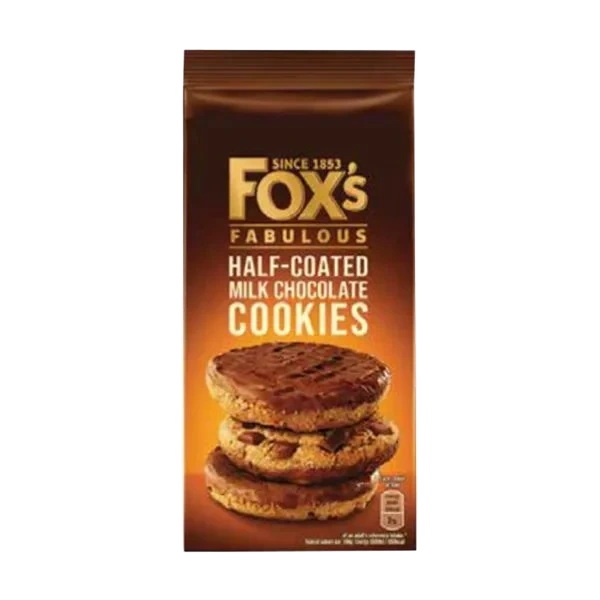 Half-Coated Milk Chocolate Cookies