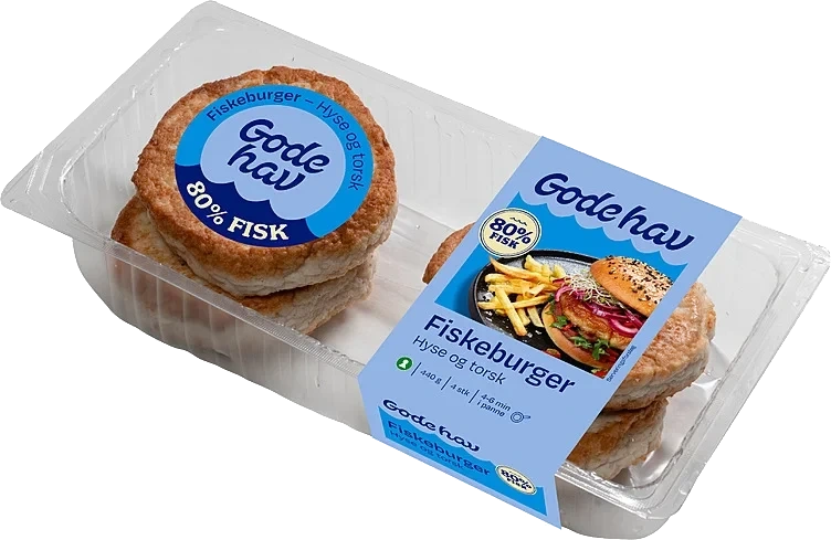Fiskeburger hyse & torsk  440g