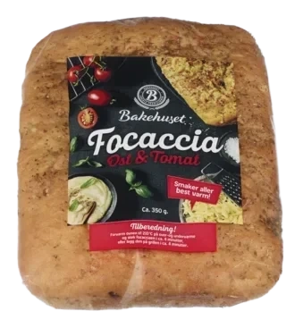 Focaccia med Ost & Tomat 350g