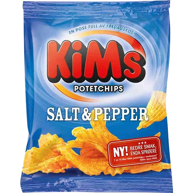 Kims potetgull salt&pepper 30g