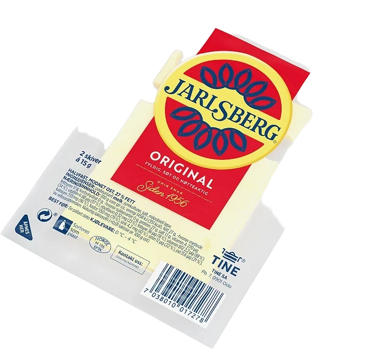 Jarlsbergost f45 15g skiver   3kg