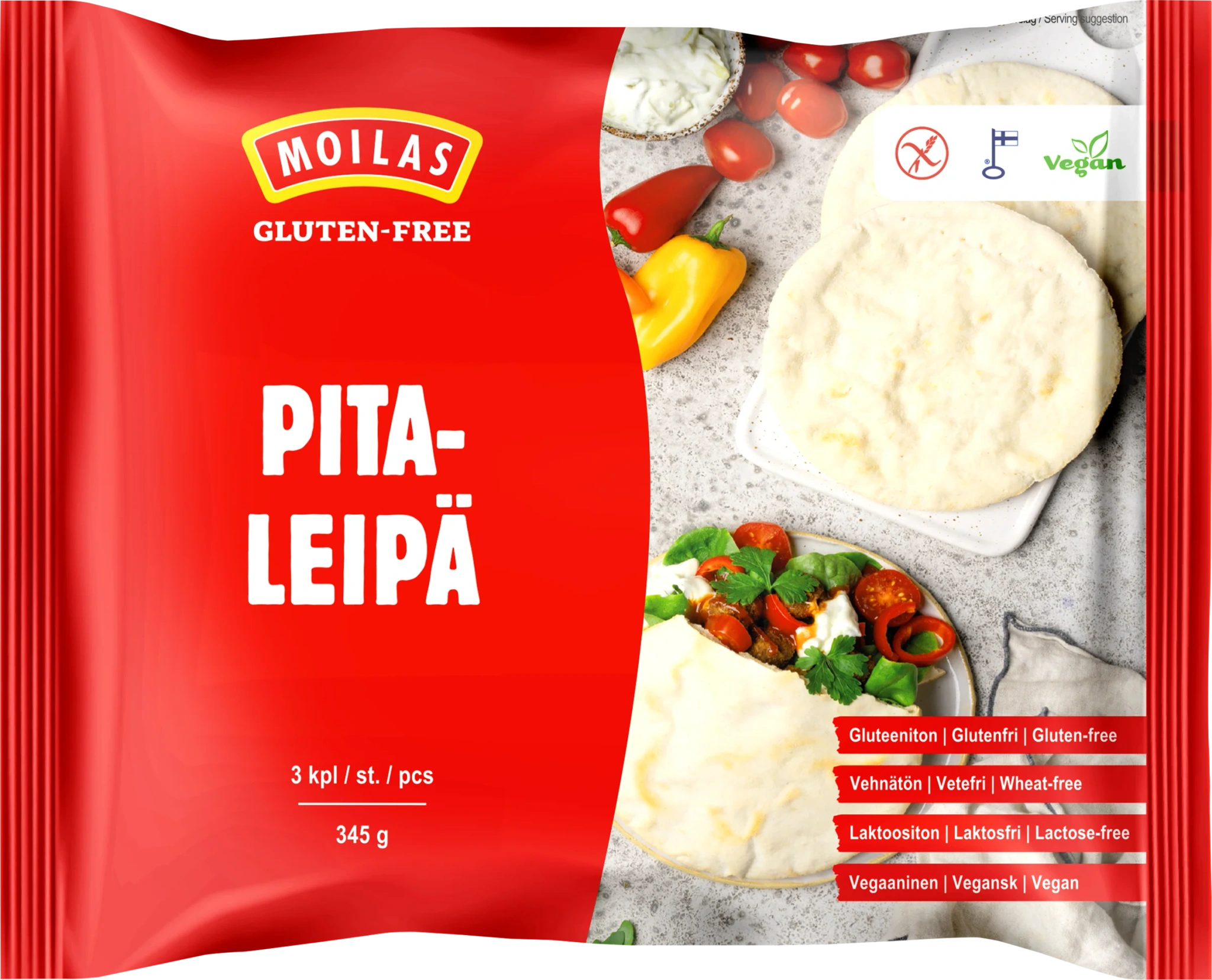 Glutenfritt Pitabröd