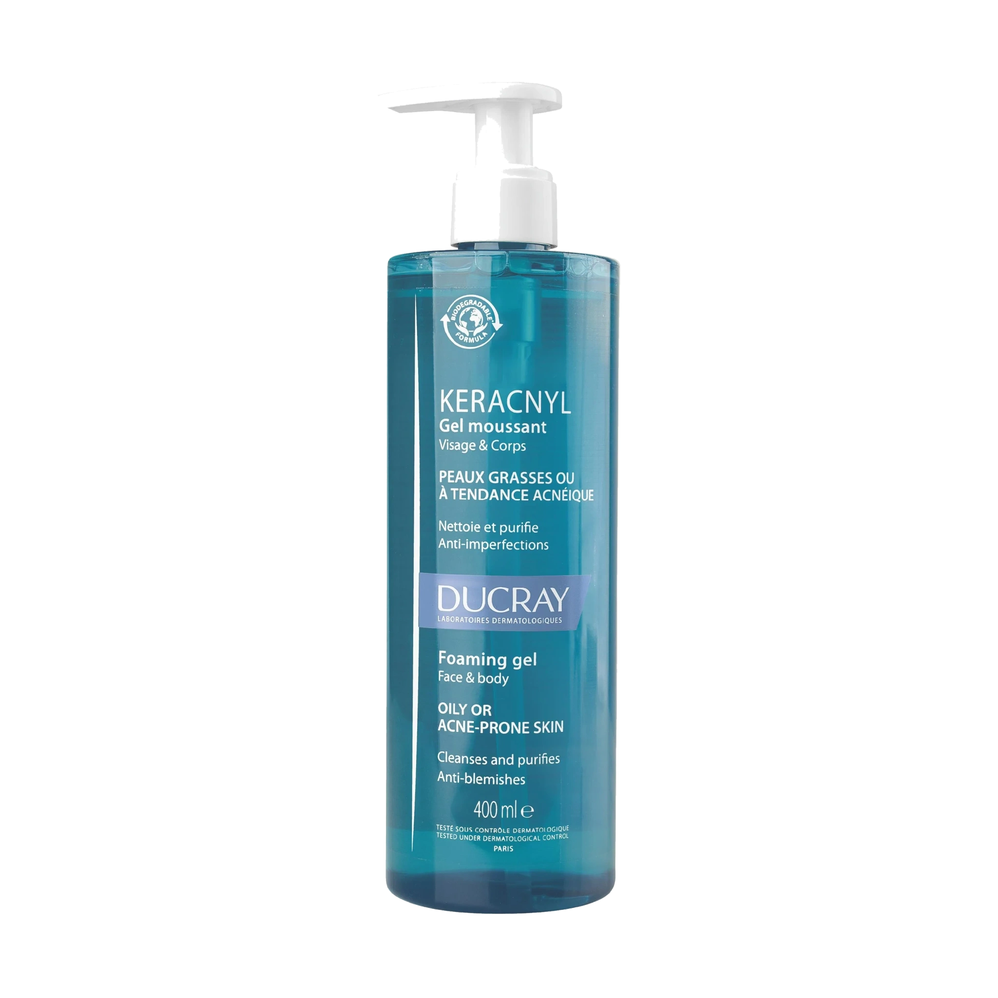 Ducray Keracnyl Foaming Gel, 400 ml