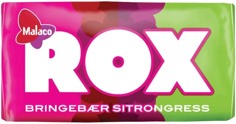 Rox bringebær og sitrongress 2-bit   14,5g