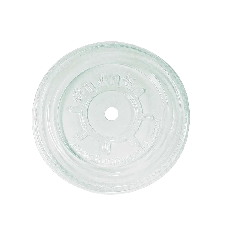 Flatt lokk m/hull klar 95mm pla 10stk