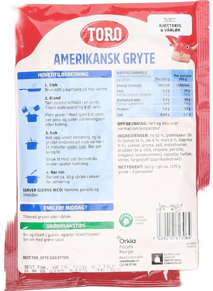 Toro Amerikansk gryte