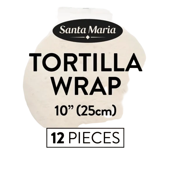Tortilla wrap 10" 12stk 750g