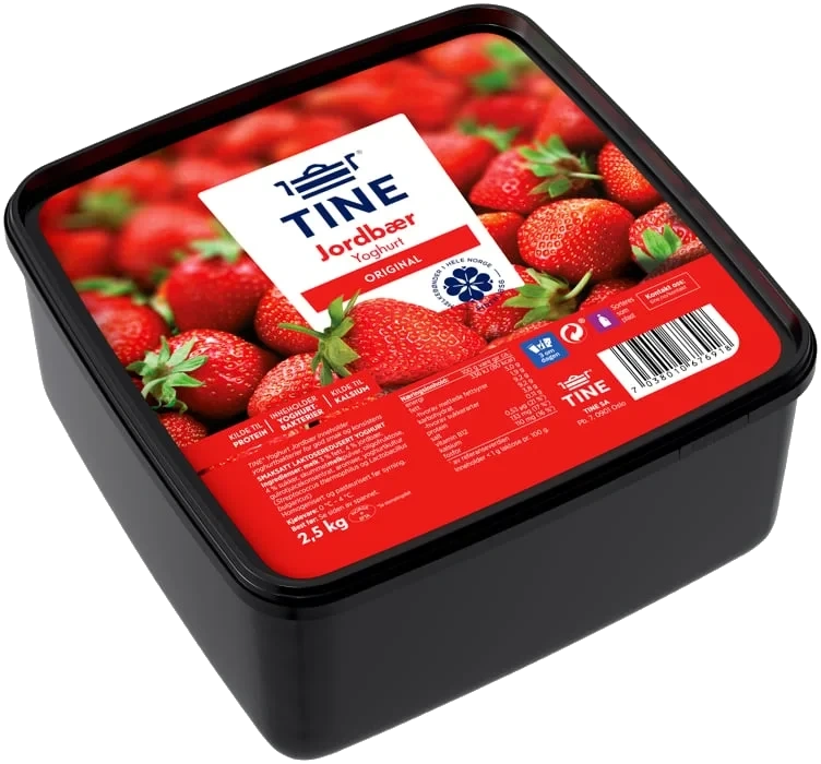 Yoghurt jordbær  2,5kg