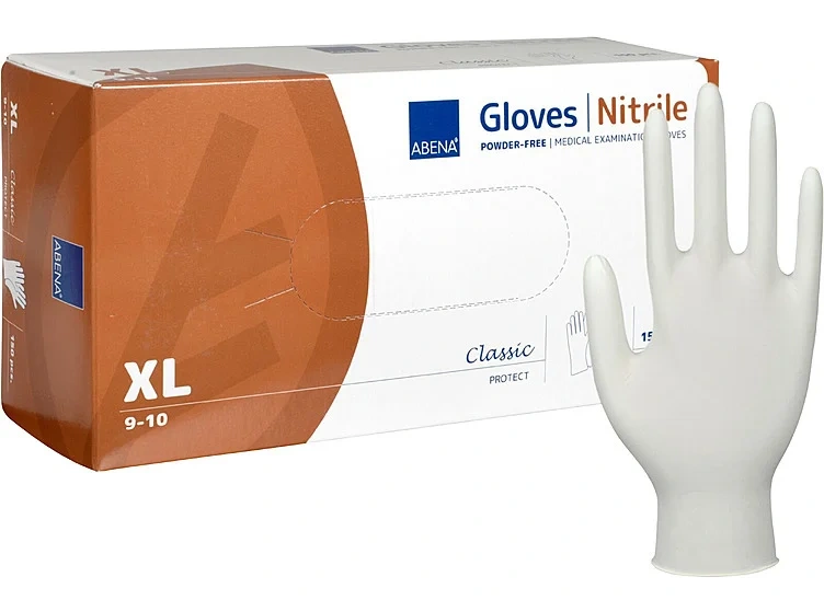 Engangshanske Classic Protect Hvit Xl Nitril Pudderfri