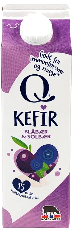 Kefir blåbær & solbær   1l