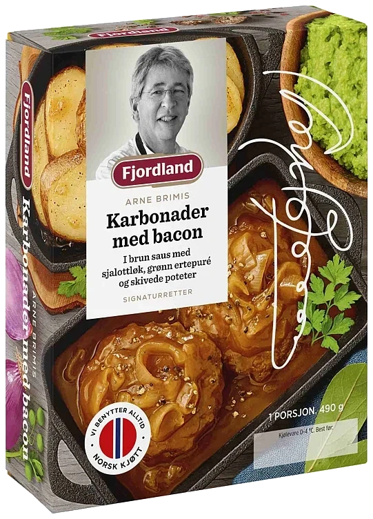 Brimis karbonader med bacon i brun saus med sjalottløk 490g